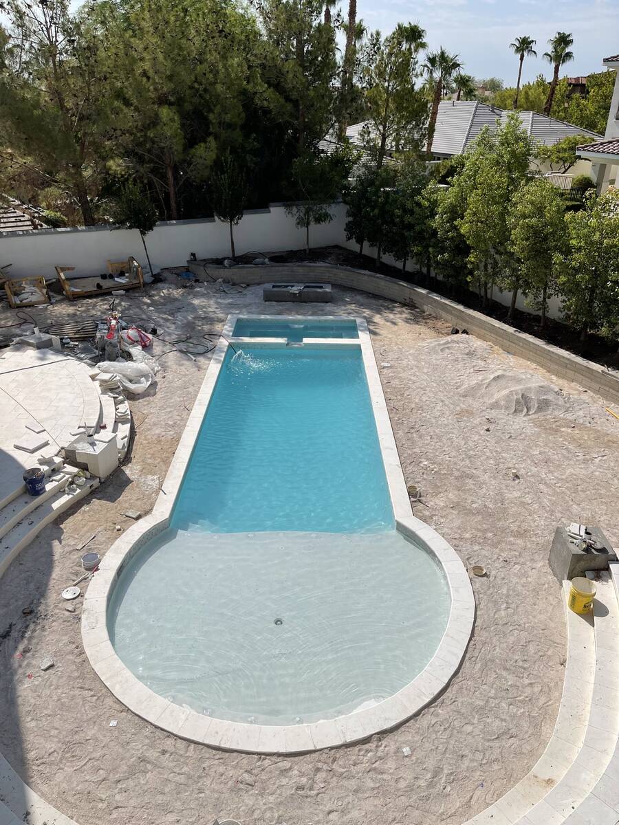 A pool was added in the remodel. (Levi and Shany Streiter)