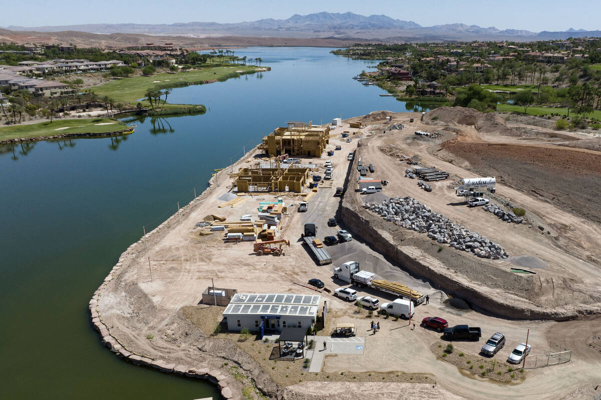 Luxury homebuilder Blue Heron's newest project is underway at Lake Las Vegas on Tuesday, June 7 ...