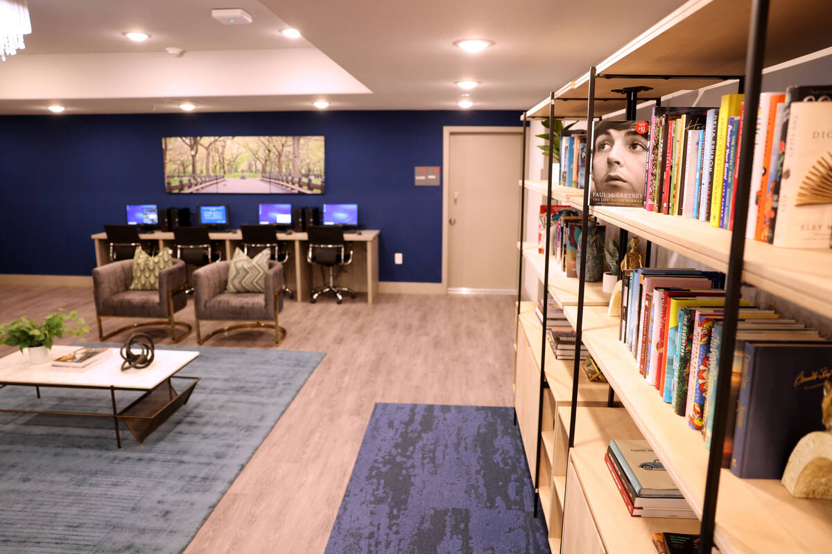 The library is shown during the grand opening of Arioso affordable senior apartment complex in ...