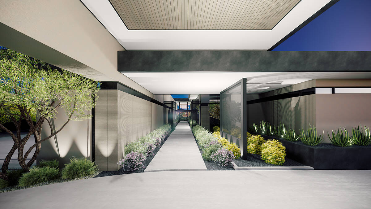The front entrance. (Blue Heron)