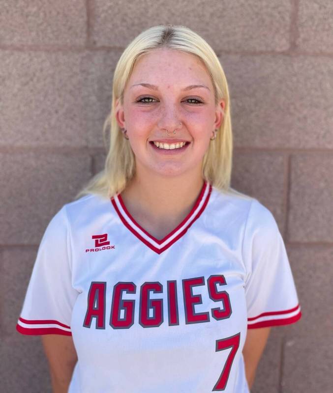 Arbor View's Jill Colgan is a member of the Nevada Preps All-Southern Nevada softball team. (Ar ...