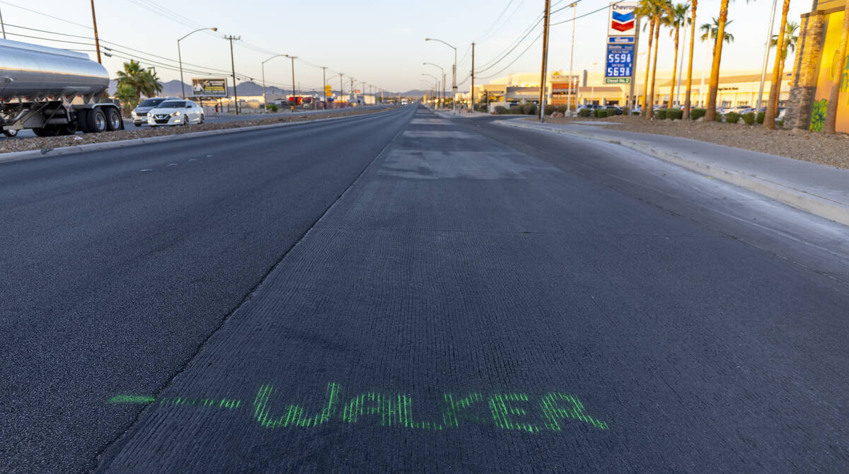 Accident scene marking on the street for beloved transient man, Kevin Wayne Williams, killed by ...
