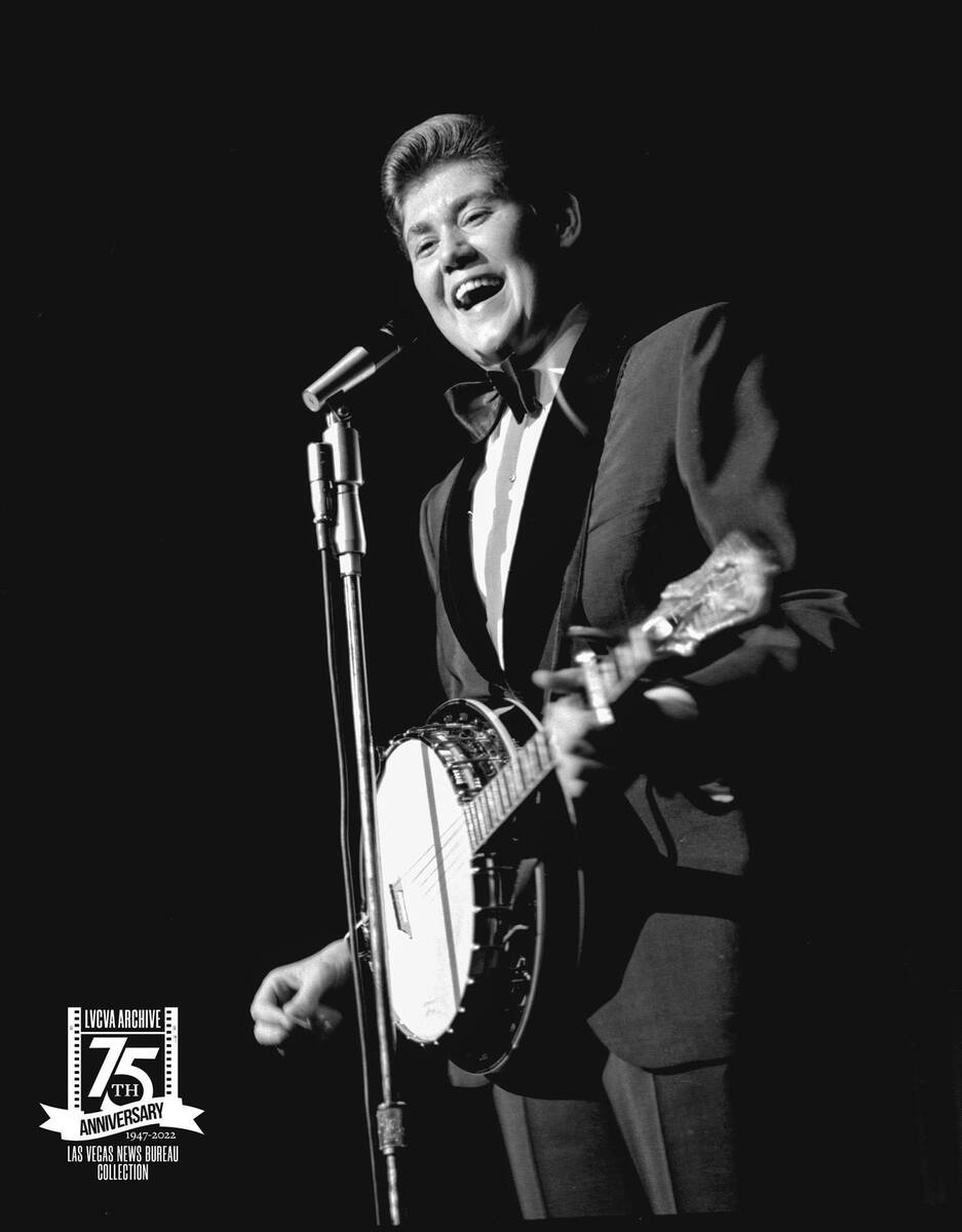 Wayne Newton at the Flamingo on Nov. 5, 1965. Newton began performing in Las Vegas at the Fremo ...