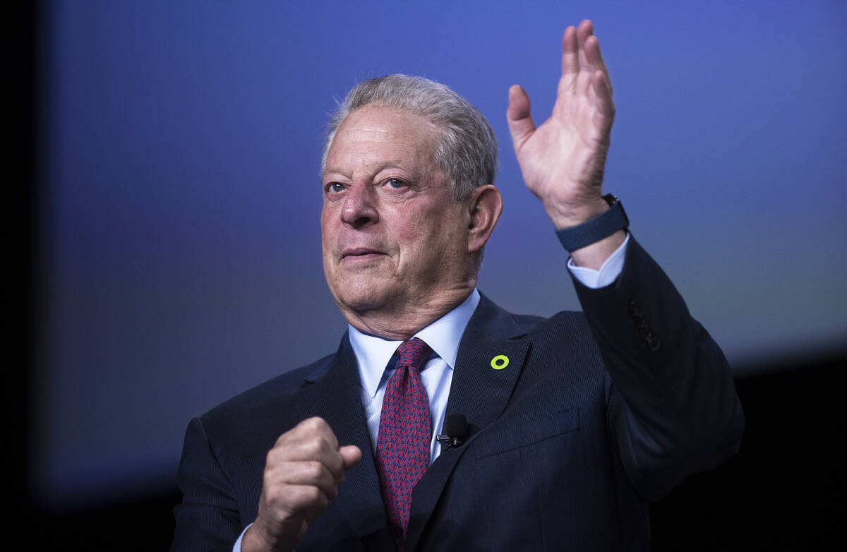 Al Gore berbicara tentang energi bersih di Las Vegas