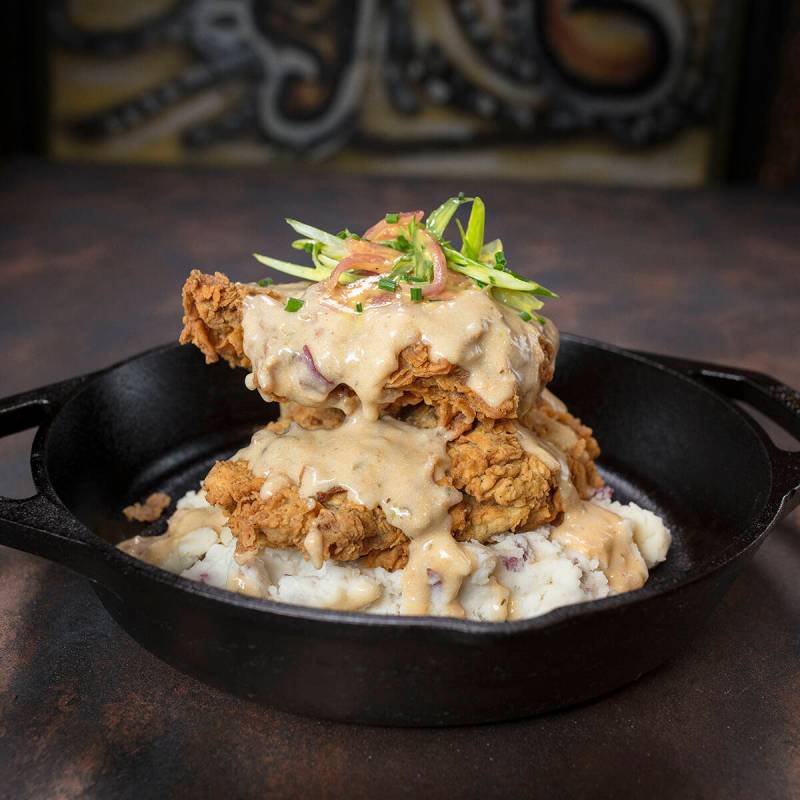 Fried chicken from House of Blues in Mandalay Bay. The restaurant is among those extending its ...