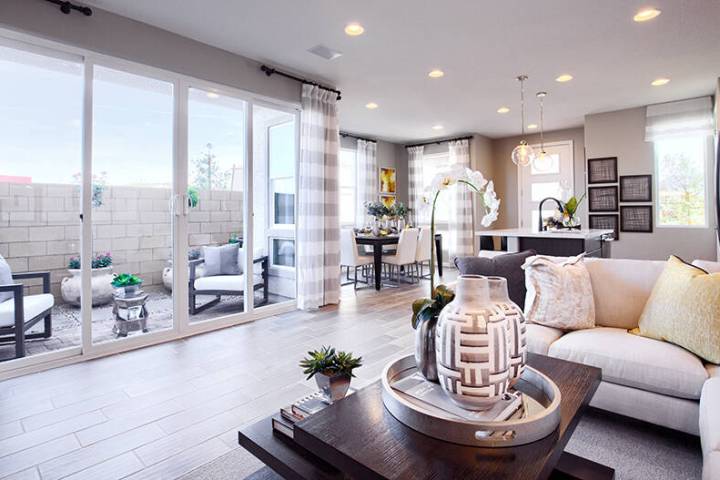 Moro Pointe by Richmond American Homes is one of 11 neighborhoods in Summerlin that is down to ...