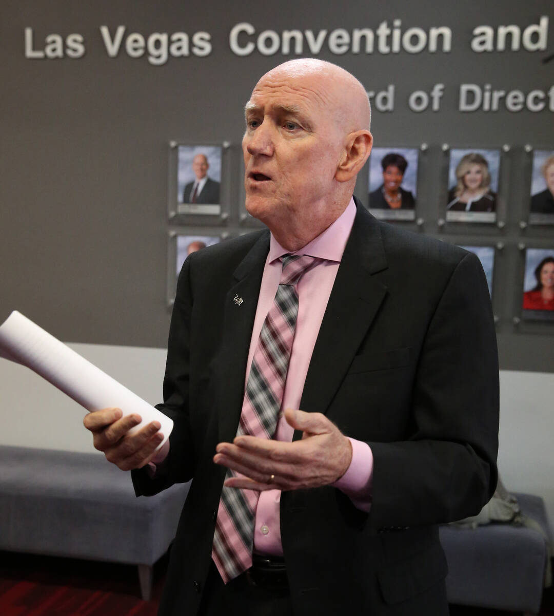 The Las Vegas Convention and Visitors Authority (LVCVA) Board Chairman and Clark County Commiss ...