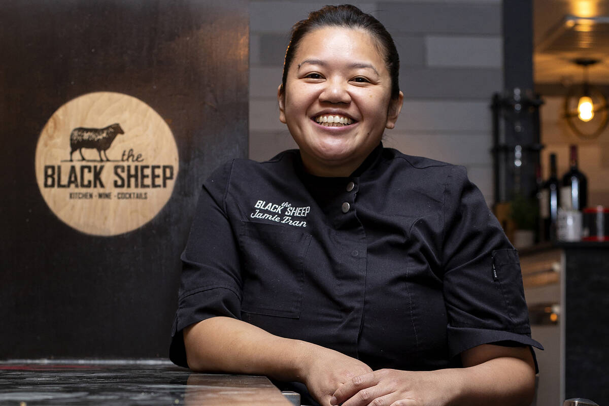 Chef Jamie Tran at her restaurant The Black Sheep on Thursday, April 28, 2022, in Las Vegas. (E ...