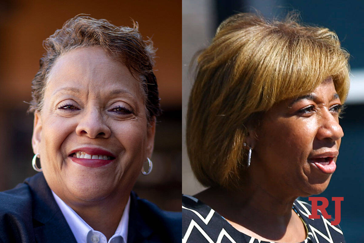 Pat Spearman, left, and Pamela Goynes-Brown, right (Las Vegas Review-Journal)