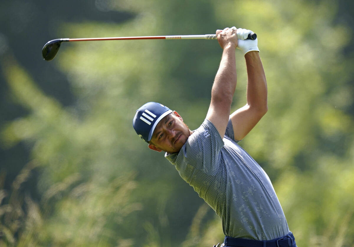 Xander Schauffele of the US on the 4th tee during day three of the Scottish Open at The Renaiss ...