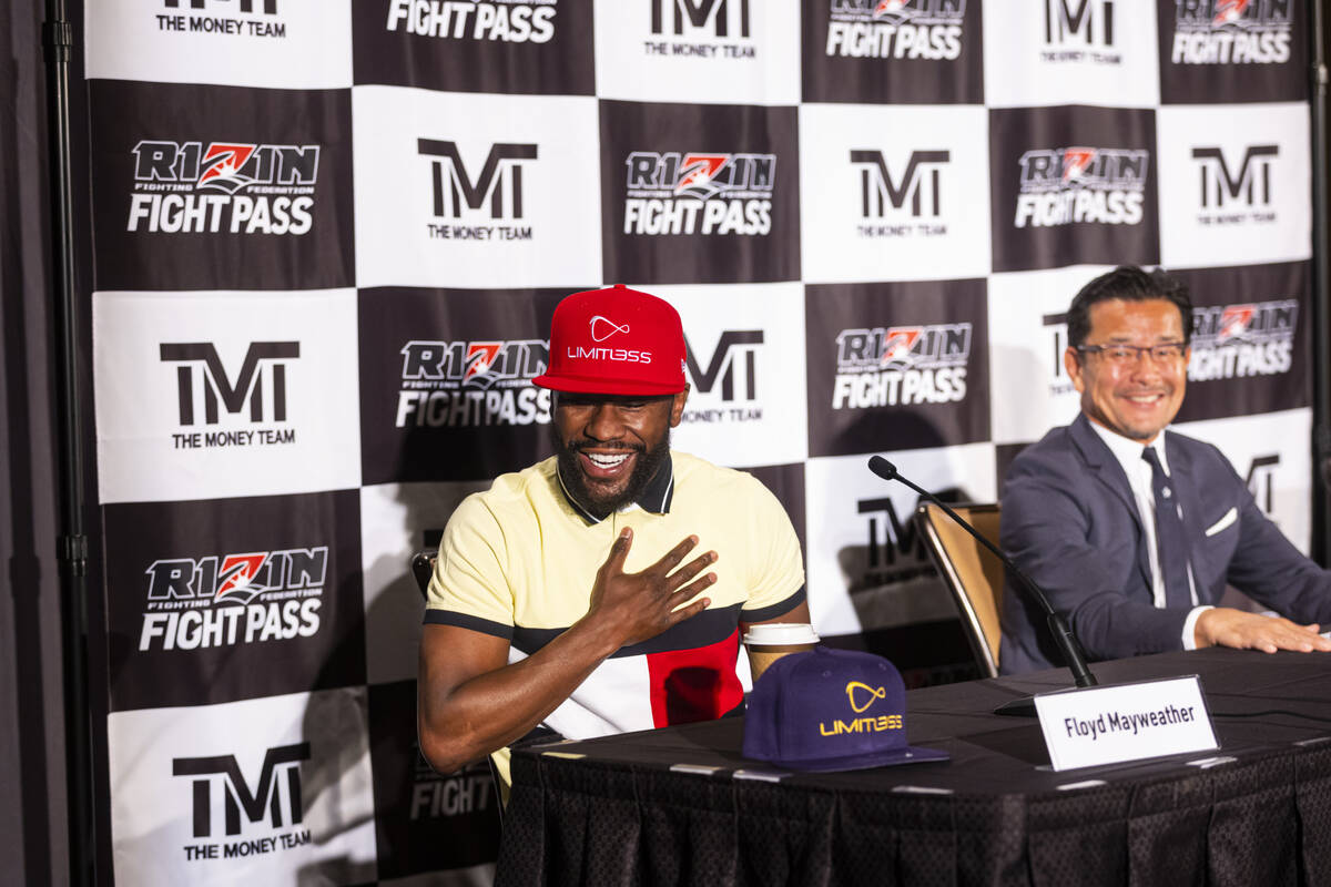 Floyd Mayweather announces an exhibition boxing match, that he is slated to fight in Japan, on ...