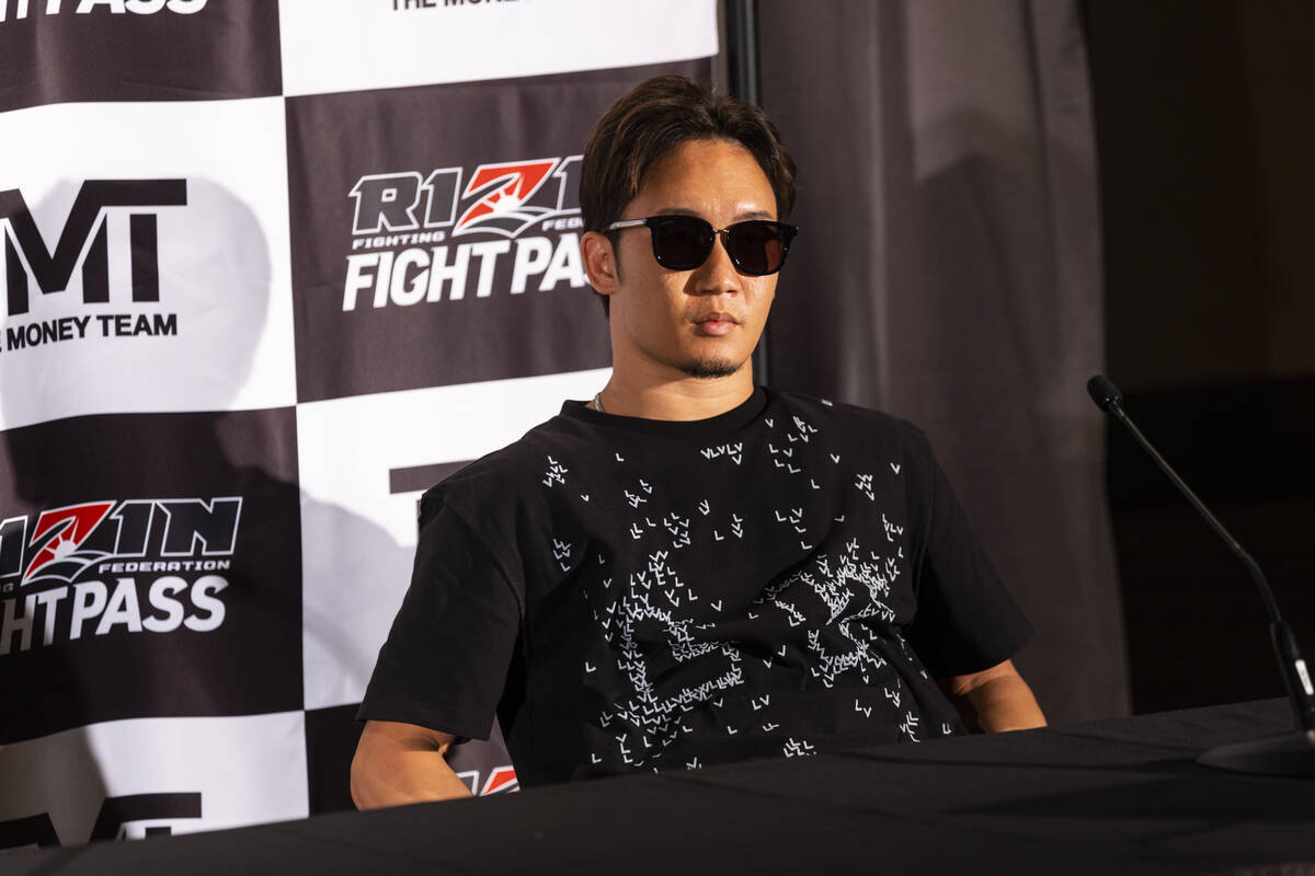 Mikuru Asakura attends an announcement for an exhibition boxing match, that he is slated to fig ...