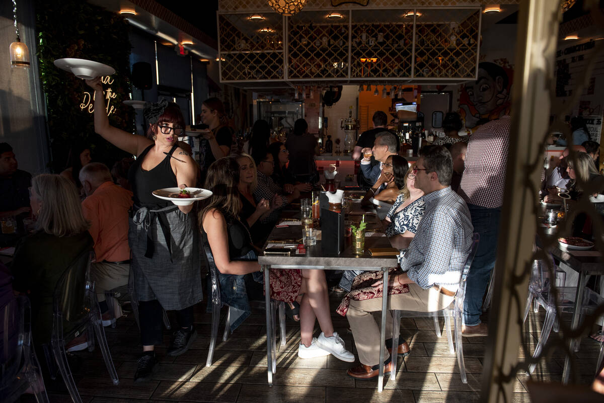 Diners gather at Valencian Gold for the inaugural Las Vegas edition of Tasting Collective on We ...