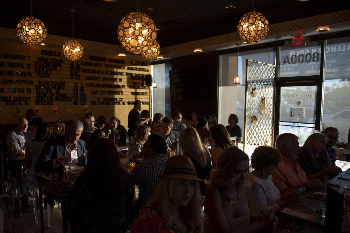Diners gather at Valencian Gold for the inaugural Las Vegas edition of Tasting Collective on We ...