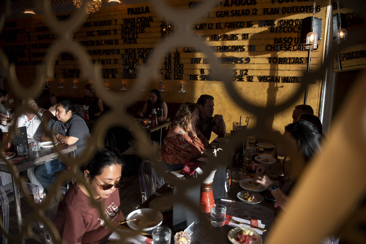 Diners gather at Valencian Gold for the inaugural Las Vegas edition of Tasting Collective on We ...