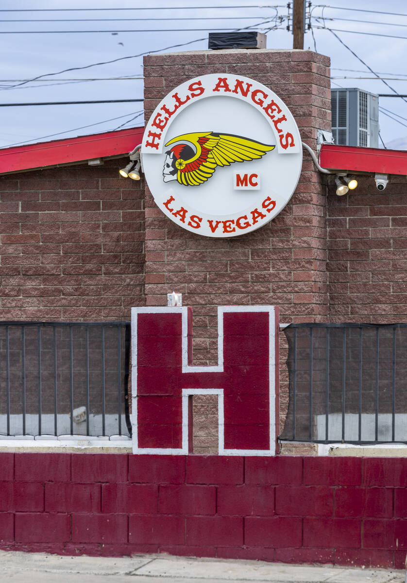 Exterior of the Hells Angels Motorcycle Club building along East Bonanza Road on Saturday, June ...