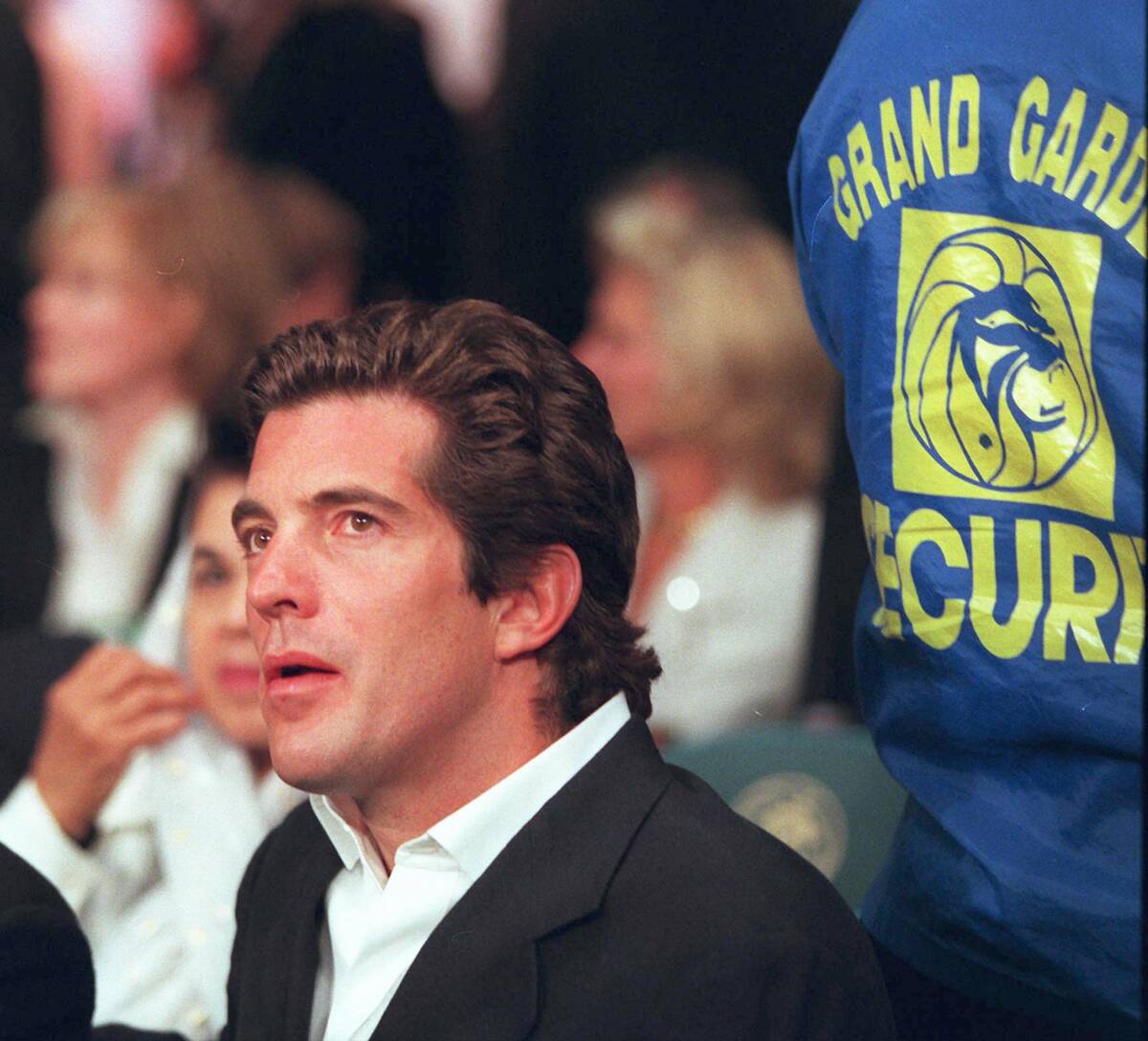John F. Kennedy Jr. at the Tyson-Holyfield fight June 28,1997 at the MGM Grand in Las Vegas. Ph ...