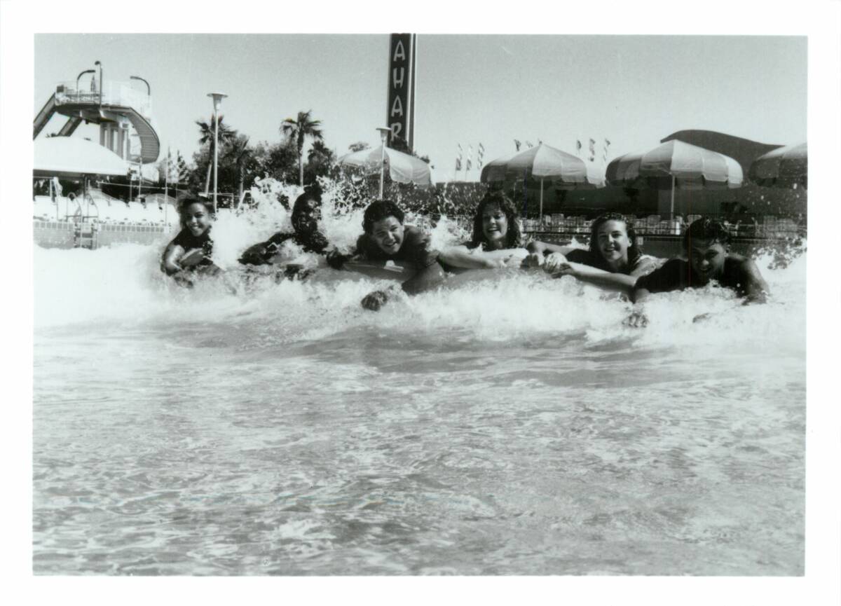 Visitors enjoy some summer fun in this undated photo at Wet 'n' Wild on Las Vegas Boulevard nea ...