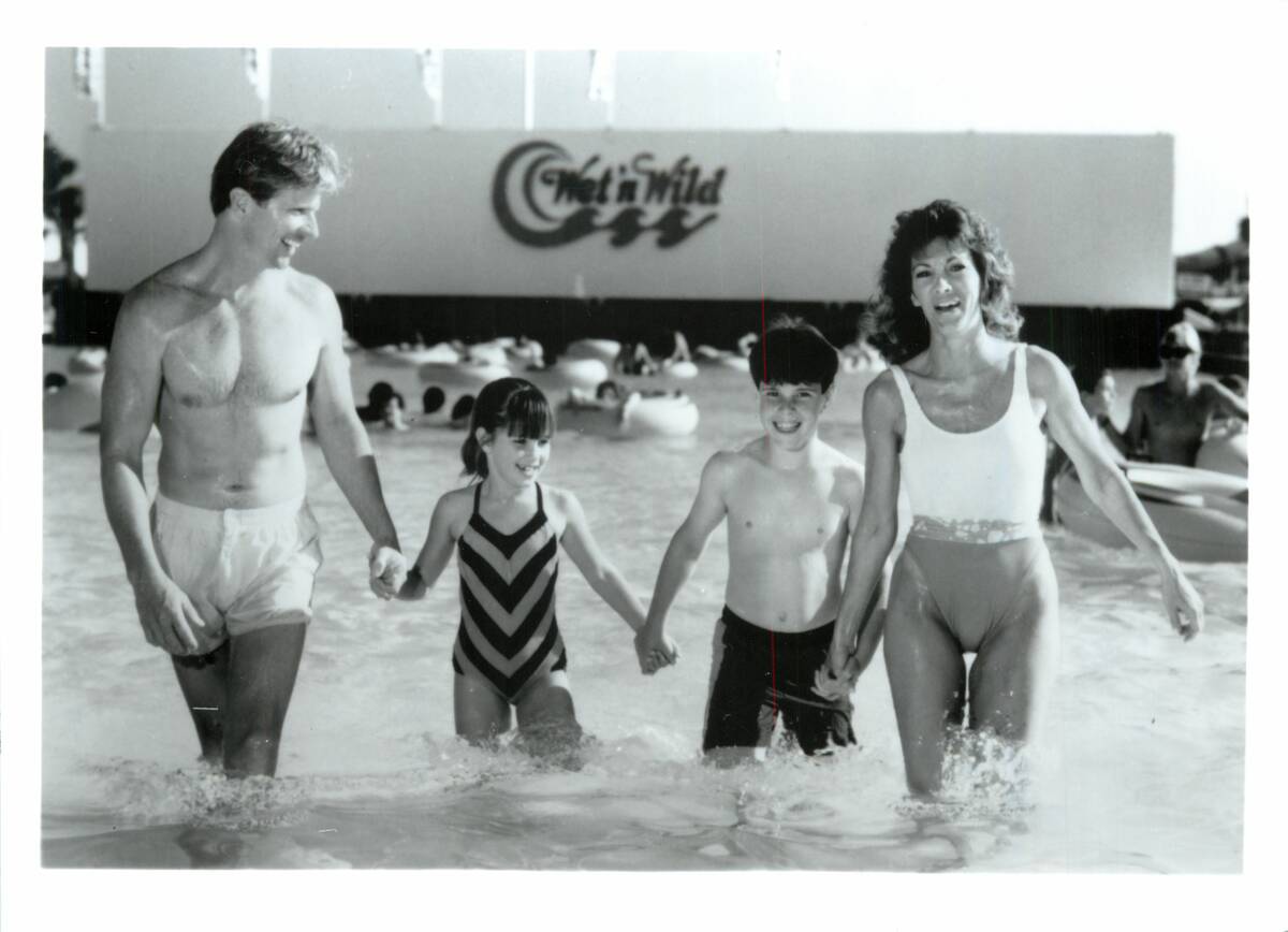 Family members spend time together at Wet 'n' Wild on Las Vegas Boulevard in this undated photo ...