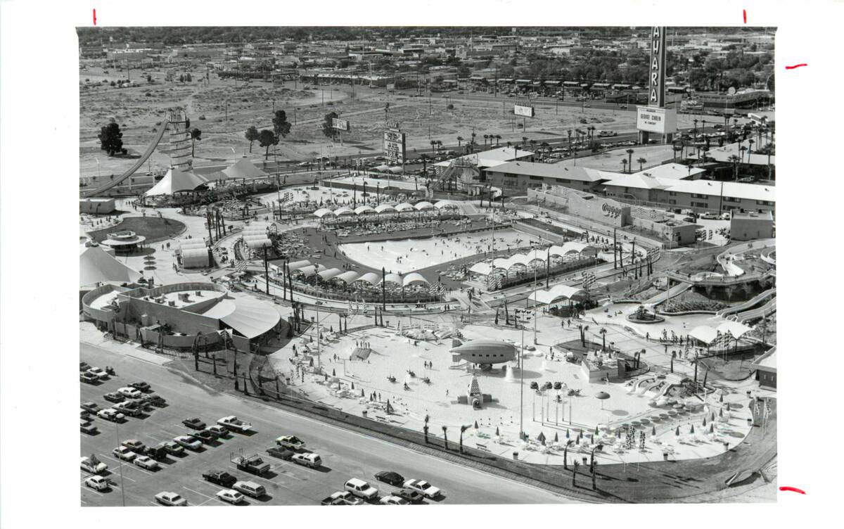 An aerial view of the children's playground at Wet 'n' Wild on the Las Vegas Strip. (Las Vegas ...