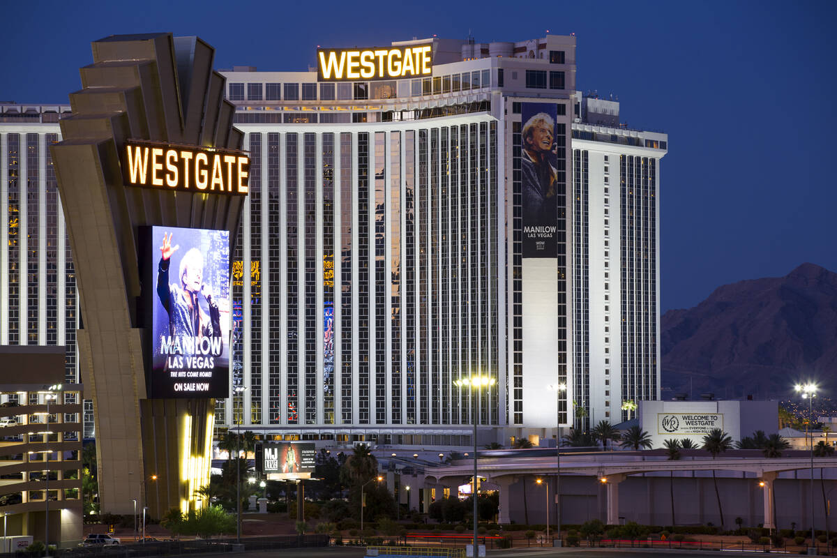 The Westgate hotel-casino in Las Vegas on June 21, 2018. (Richard Brian/Las Vegas Review-Journal)