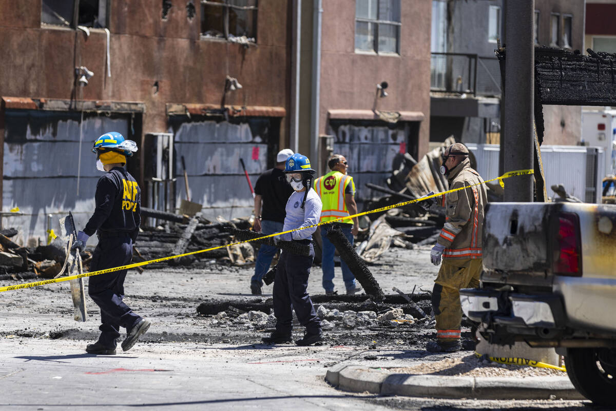Members of the Bureau of Alcohol, Tobacco, Firearms and Explosives (ATF), Las Vegas fire and No ...