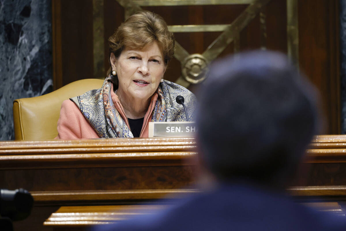 Sen. Jeanne Shaheen, D-N.H., speaks during a hearing in Washington in May 2022. (Ting Shen/Pool ...