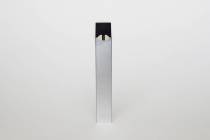 An electronic cigarette from Juul Labs is seen on Tuesday, Feb. 25, 2020, in Pembroke Pines, Fl ...