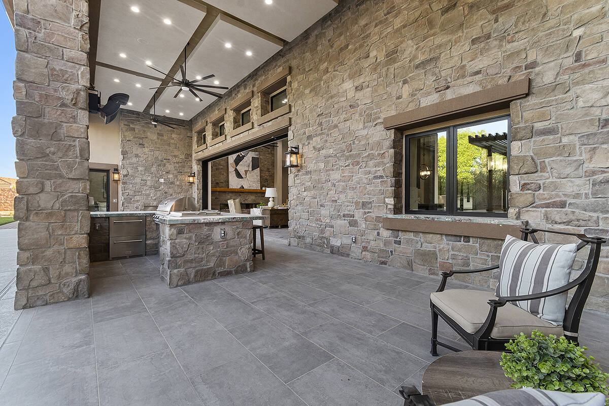 The outdoor kitchen. (Darin Marques Group)