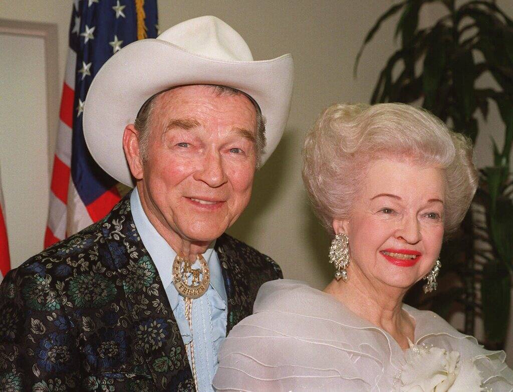 Roy Rogers and Dale Evans were married shortly after the premiere of their 1946 movie "Heldorad ...