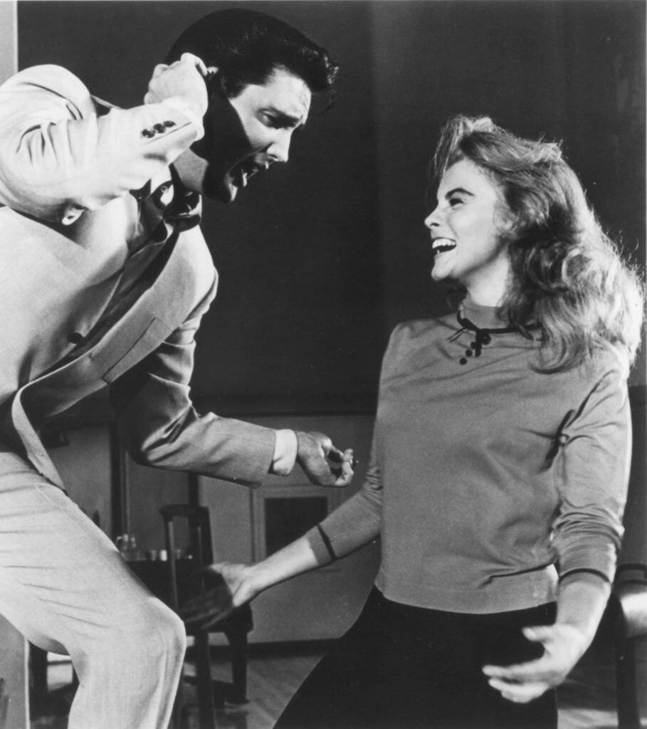 Elvis Presley performs with actress Ann-Margret in "Viva Las Vegas" in this undated courtesy ph ...