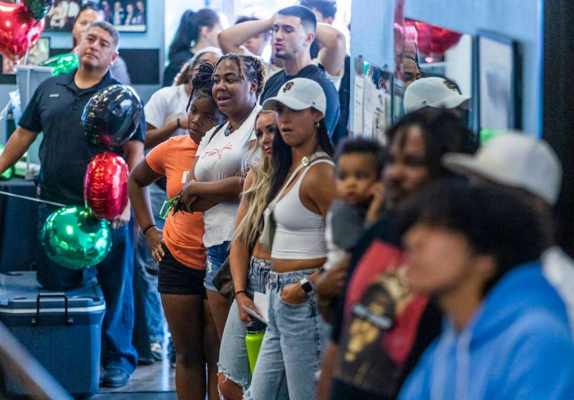 Attendees enjoy the fight action during the 2nd Annual Juneteenth Classic! boxing exhibition at ...