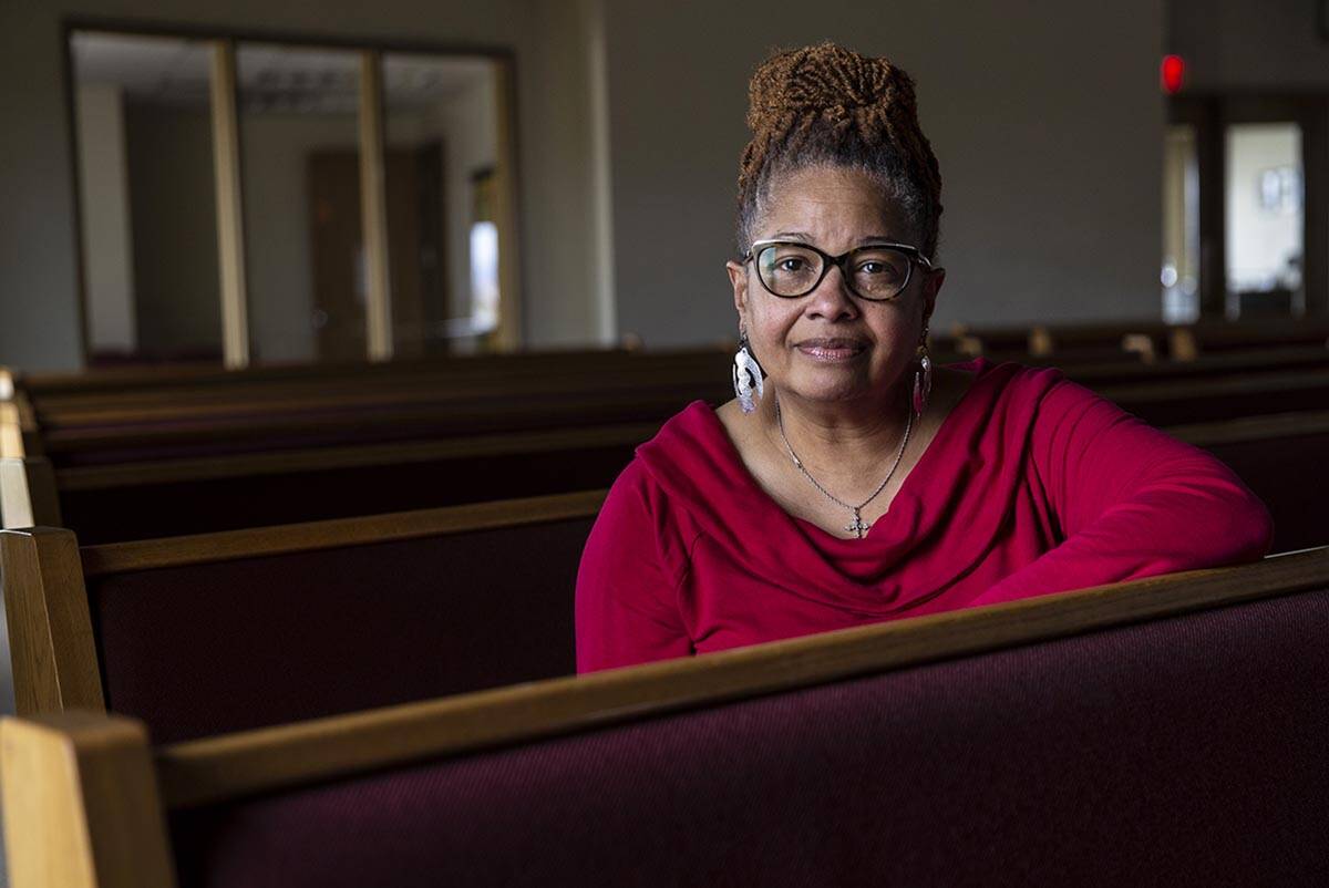 Rev. Karen Anderson at First African Methodist Episcopal Church on Thursday, March 19, 2020, in ...