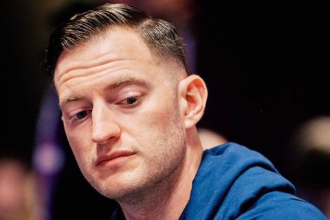 Joey Weissman, shown during the 2021 U.S. Poker Open, won the inaugural BetMGM Poker Championsh ...