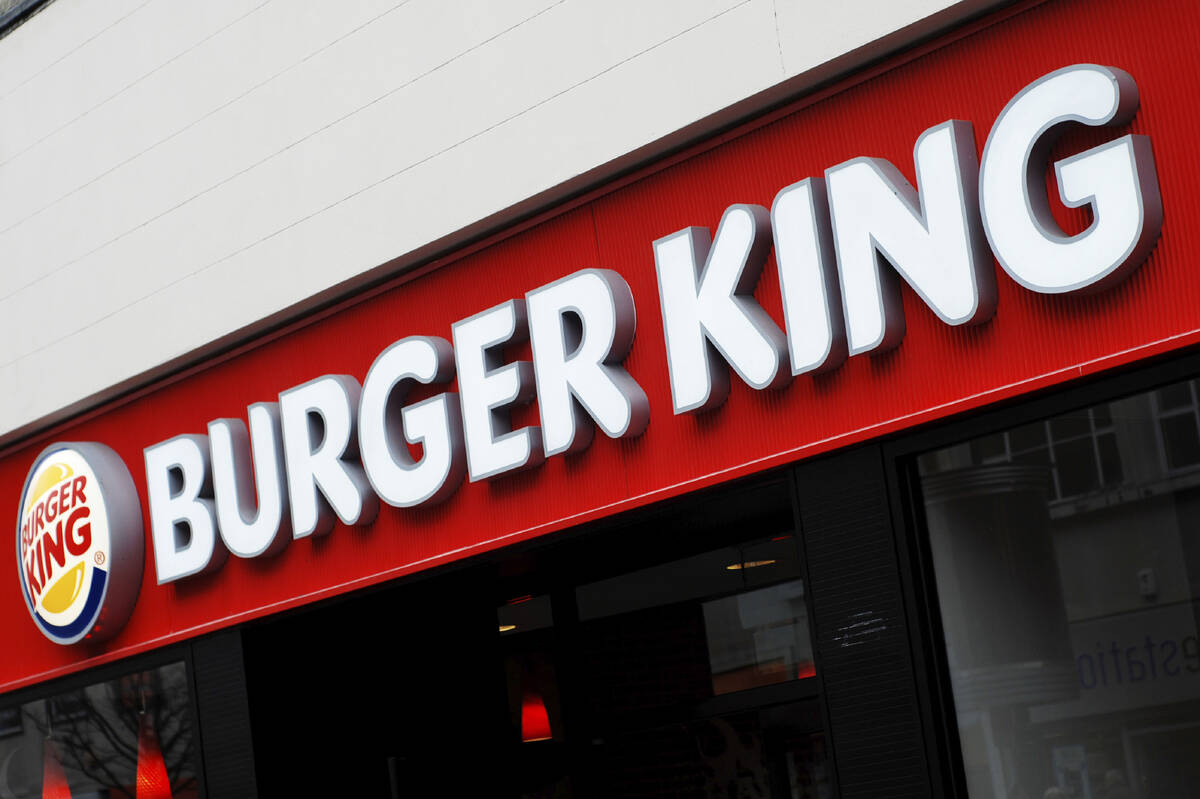 A Burger King sign.