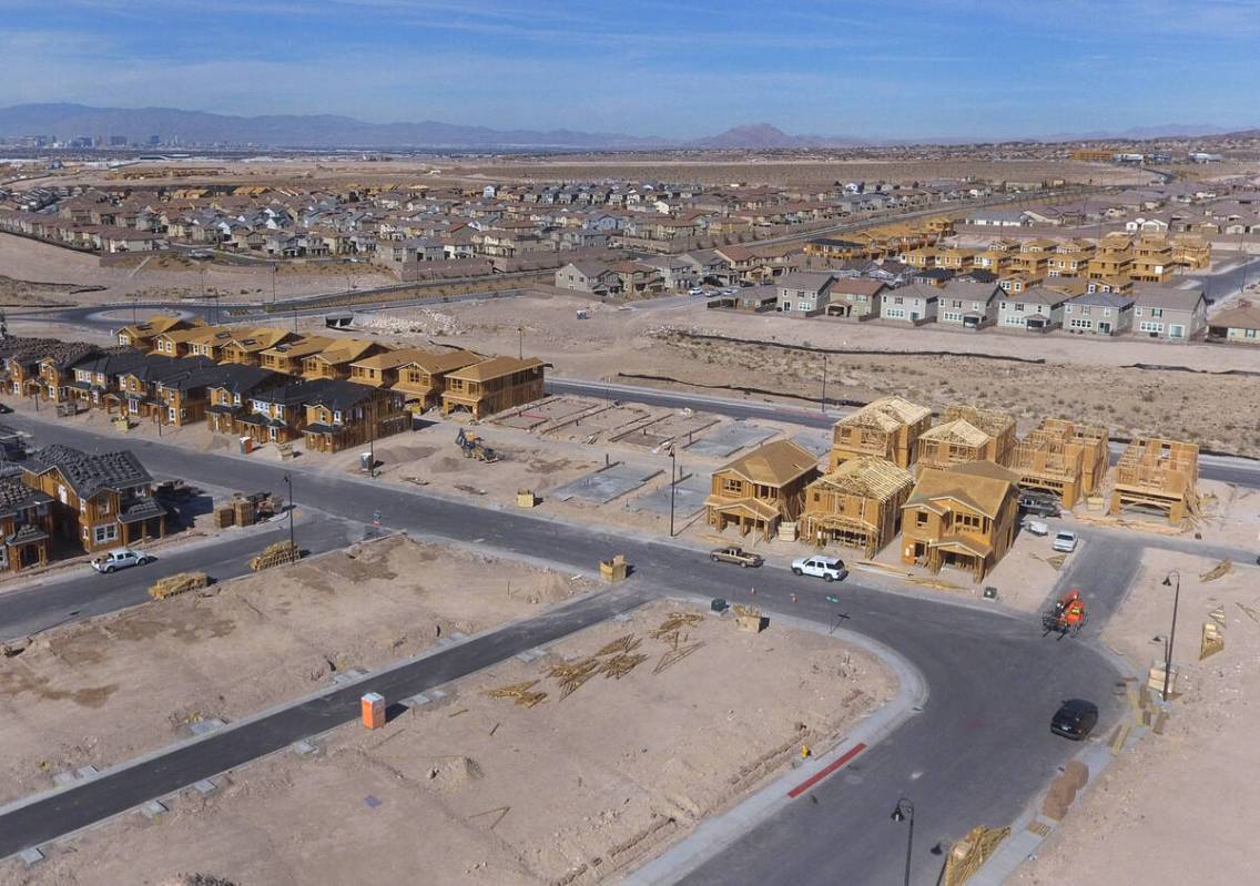 A new housing development is underway at the corner of Gallarate Drive and Via Allegro in March ...