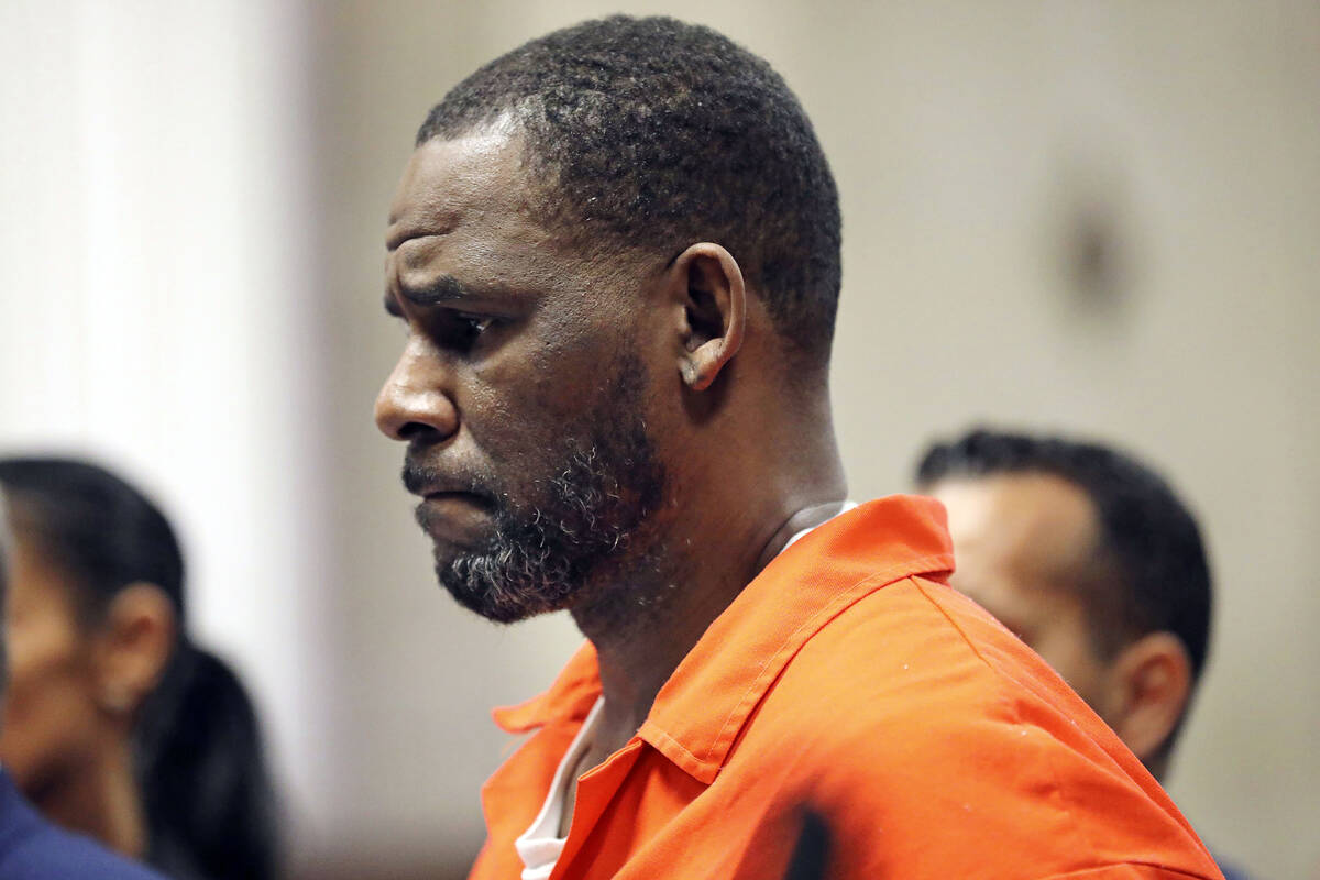 FILE - R. Kelly appears during a hearing at the Leighton Criminal Courthouse in Chicago, Sept. ...