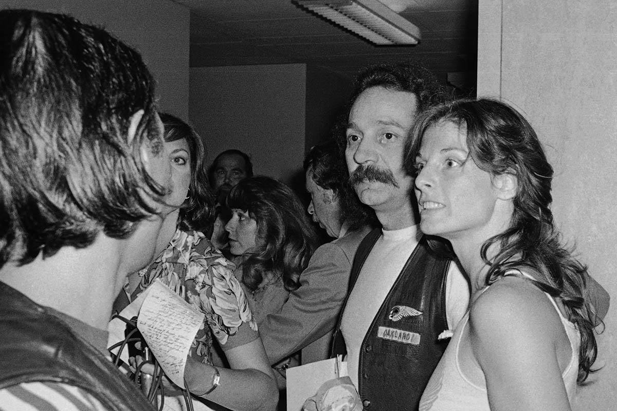 Ralph “Sonny” Barger, Hells Angels chieftain, is shown with his wife ...