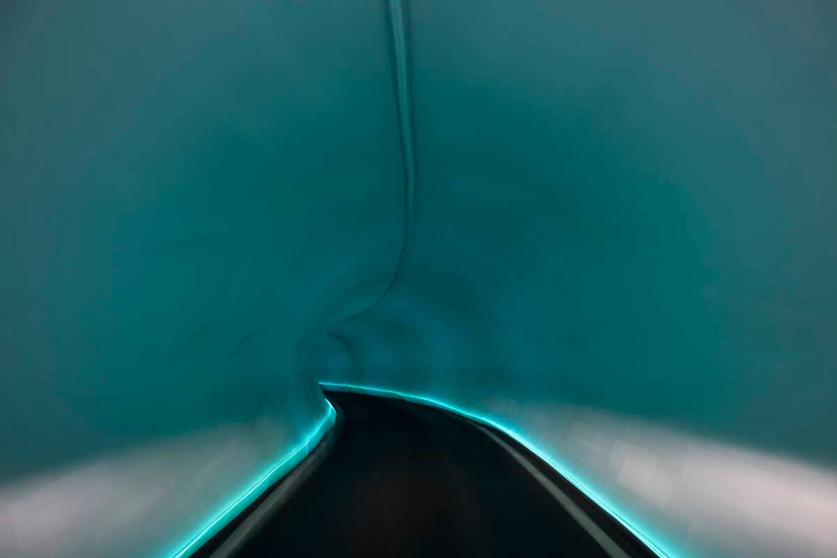 The Vegas Loop tunnel at the Las Vegas Convention Center on Thursday, June 30, 2022, in Las Veg ...