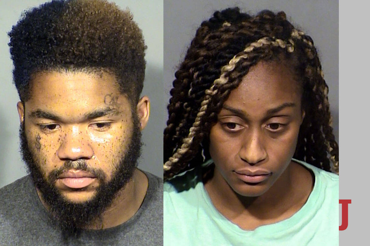 Younis Wiley, left, and Aleeyah Barnes. (Las Vegas Metropolitan Police Department)