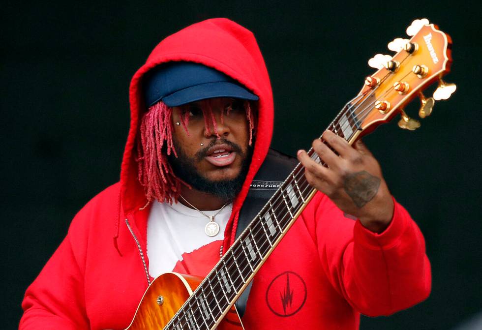 Thundercat performs at the Boston Calling Music Festival on Sunday, May 27, 2018, in Allston, M ...