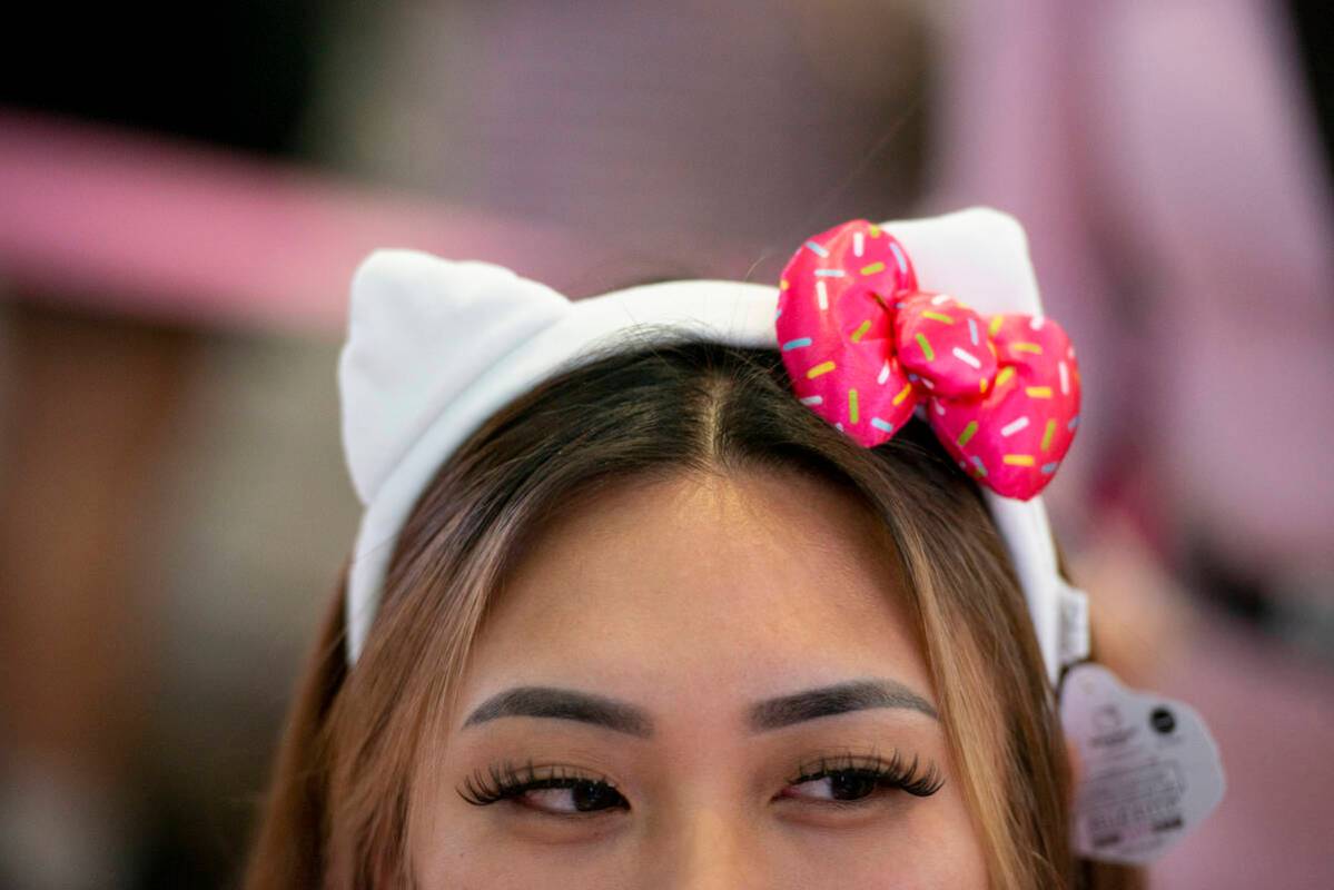 Shanon Vu, of Huntington Beach, Calif. at the grand opening of the new Hello Kitty Cafe inside ...