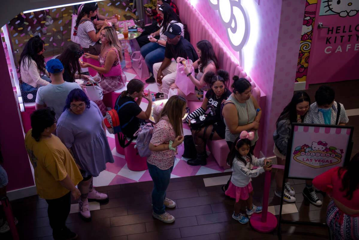 The new Hello Kitty Cafe opened inside Fashion Show Mall on Friday, July 8, 2022, in Las Vegas. ...