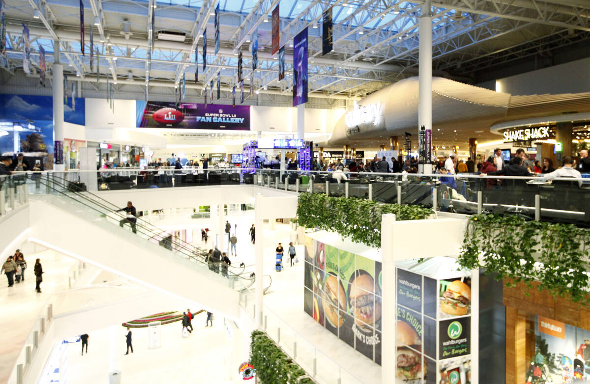 The Mall of America is transformed to host radio row and other media groups during Super Bowl 5 ...