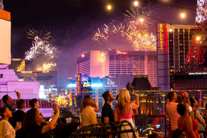 Gusty winds could pose problems for fireworks displays in Las Vegas on July 4, 2022. In a July ...