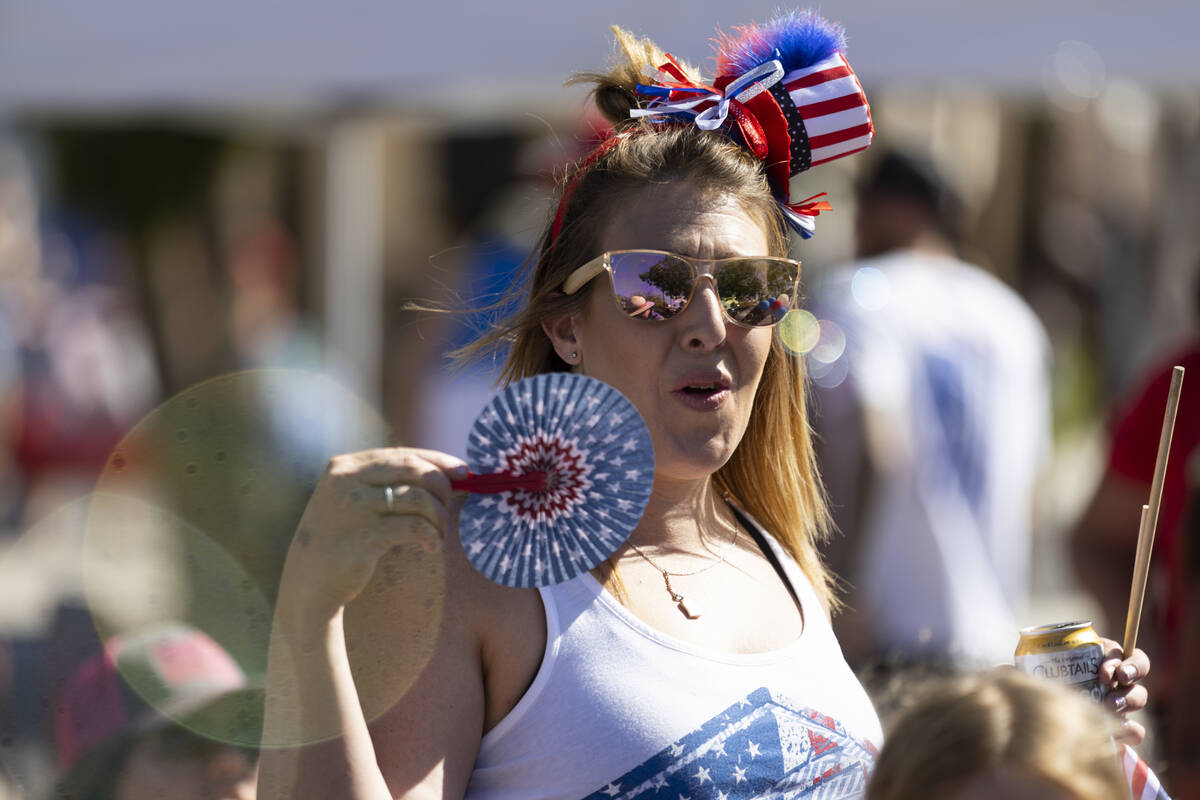 Ashley Tumminello attends the Boulder City's 74th annual 4th of July Parade in Boulder City, M ...