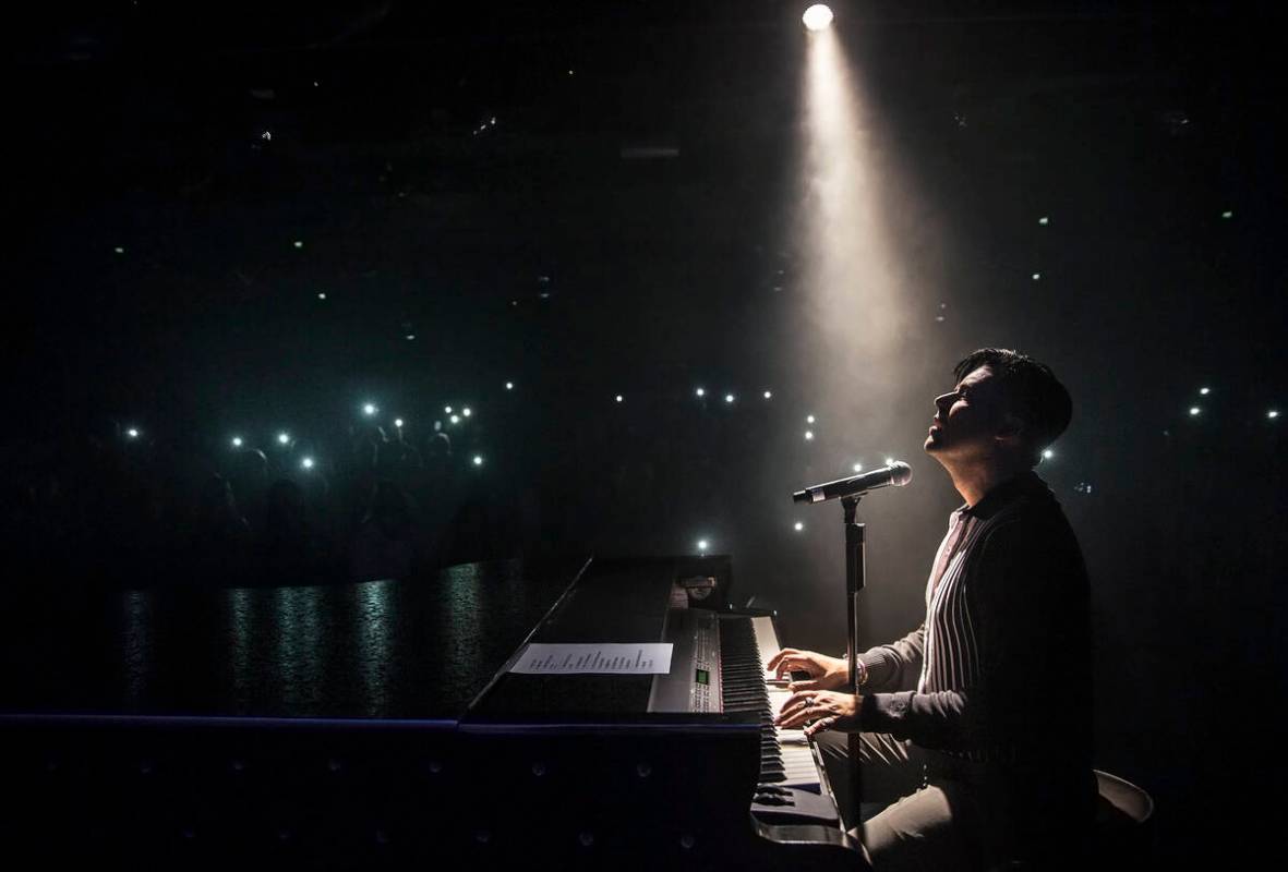 Singer and piano showman Frankie Moreno wows the crowd at The Showroom on Saturday, May 20, 201 ...