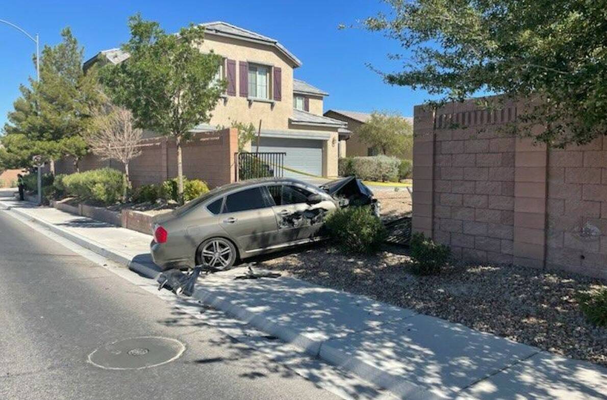 One person died in a crash in North Las Vegas on July 4, 2022. (North Las Vegas Police Department)