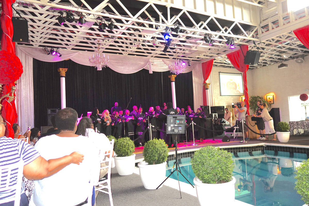 The Las Vegas Mass Choir Farewell Concert with guest singers was held at the Hartland Mansion i ...
