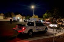 North Las Vegas police responded to the 3500 block of Ashby Field Avenue after a two-year-old w ...